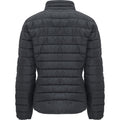 Ebony - Back - Roly Womens-Ladies Finland Insulated Jacket