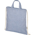 Heather Blue - Back - Pheebs Polycotton Drawstring Bag