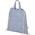 Heather Blue - Side - Pheebs Polycotton Drawstring Bag