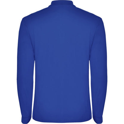 Royal Blue - Back - Roly Mens Estrella Long-Sleeved Polo Shirt