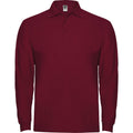 Garnet - Front - Roly Mens Estrella Long-Sleeved Polo Shirt