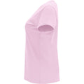 Light Pink - Lifestyle - Roly Womens-Ladies Capri Short-Sleeved T-Shirt