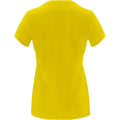 Yellow - Back - Roly Womens-Ladies Capri Short-Sleeved T-Shirt