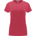 Chrysanthemum Red - Front - Roly Womens-Ladies Capri Short-Sleeved T-Shirt