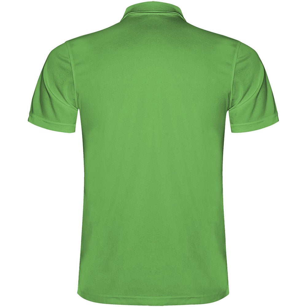 Fern Green - Back - Roly Mens Monzha Short-Sleeved Polo Shirt