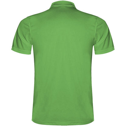 Fern Green - Back - Roly Mens Monzha Short-Sleeved Polo Shirt