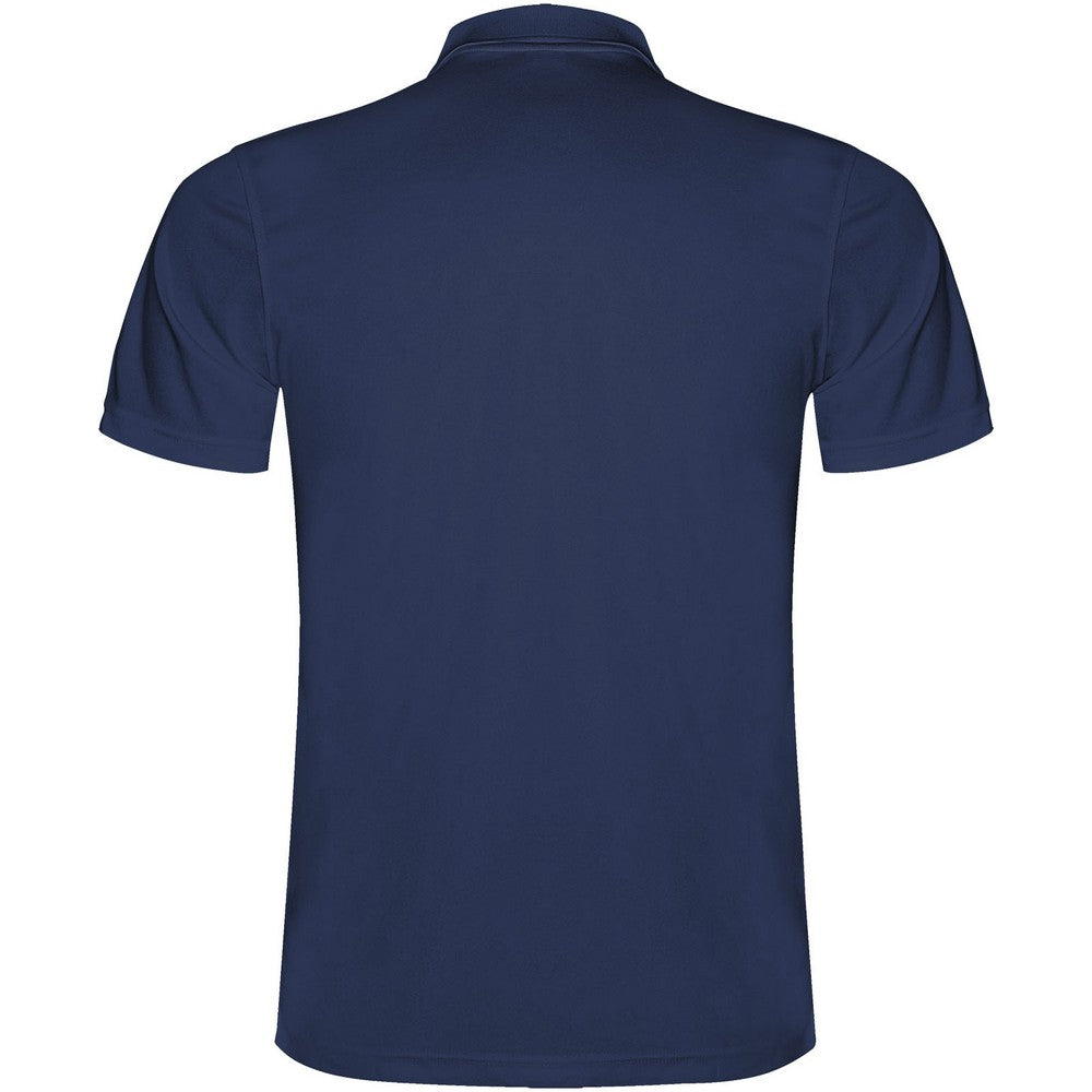 Navy Blue - Back - Roly Mens Monzha Short-Sleeved Polo Shirt