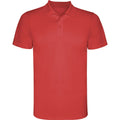 Red - Front - Roly Mens Monzha Short-Sleeved Polo Shirt