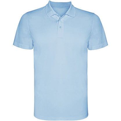 Sky Blue - Front - Roly Mens Monzha Short-Sleeved Polo Shirt