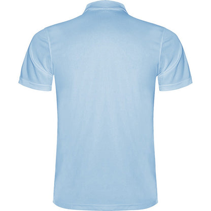Sky Blue - Back - Roly Mens Monzha Short-Sleeved Polo Shirt