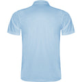 Sky Blue - Back - Roly Mens Monzha Short-Sleeved Polo Shirt