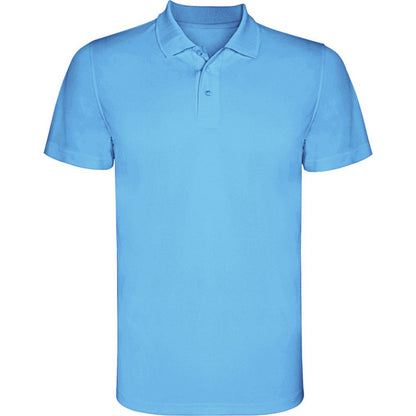 Turquoise - Front - Roly Mens Monzha Short-Sleeved Polo Shirt