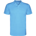 Turquoise - Front - Roly Mens Monzha Short-Sleeved Polo Shirt