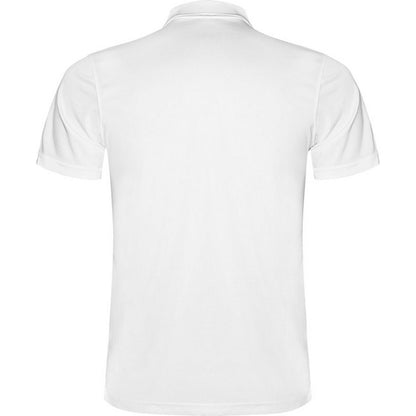 White - Back - Roly Mens Monzha Short-Sleeved Polo Shirt