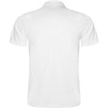 White - Back - Roly Mens Monzha Short-Sleeved Polo Shirt