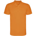 Fluorescent Orange - Front - Roly Mens Monzha Short-Sleeved Polo Shirt