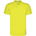 Fluorescent Yellow - Front - Roly Mens Monzha Short-Sleeved Polo Shirt
