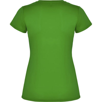 Fern Green - Back - Roly Womens-Ladies Montecarlo Short-Sleeved Sports T-Shirt
