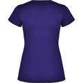 Mauve - Back - Roly Womens-Ladies Montecarlo Short-Sleeved Sports T-Shirt