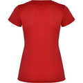 Red - Back - Roly Womens-Ladies Montecarlo Short-Sleeved Sports T-Shirt