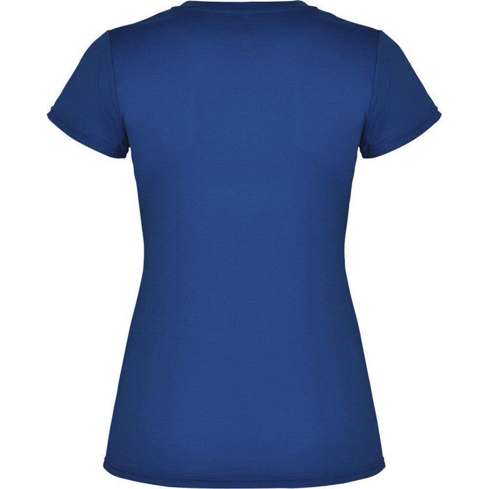 Royal Blue - Back - Roly Womens-Ladies Montecarlo Short-Sleeved Sports T-Shirt