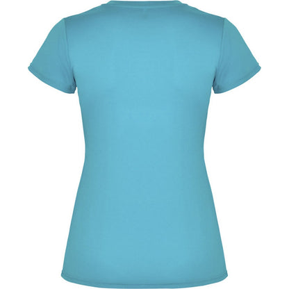 Turquoise - Back - Roly Womens-Ladies Montecarlo Short-Sleeved Sports T-Shirt