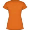 Fluorescent Orange - Back - Roly Womens-Ladies Montecarlo Short-Sleeved Sports T-Shirt
