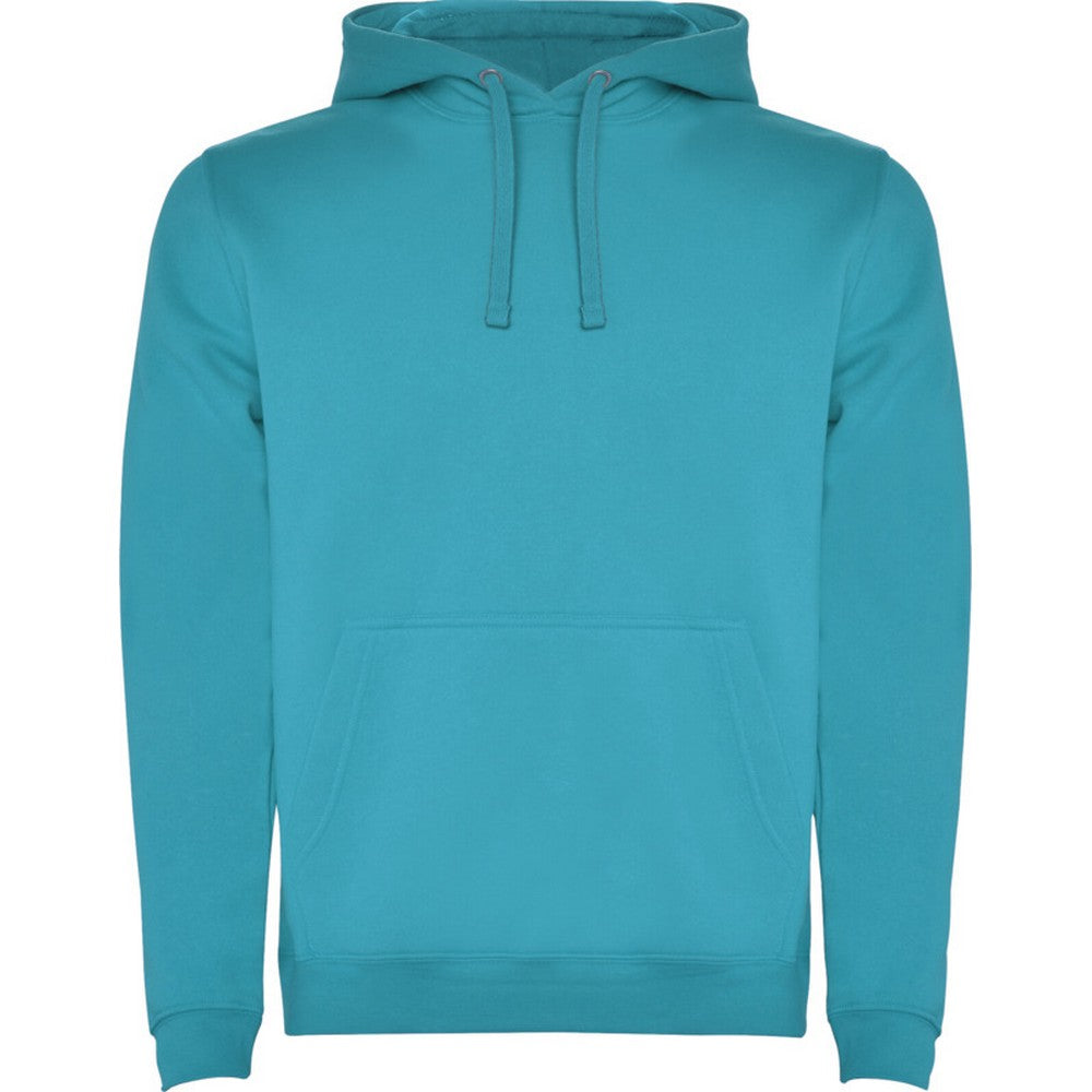 Turquoise - Front - Roly Mens Urban Hoodie