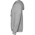 Grey Marl-Solid Black - Side - Roly Mens Urban Hoodie