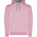 Light Pink-Grey Marl - Front - Roly Mens Urban Hoodie