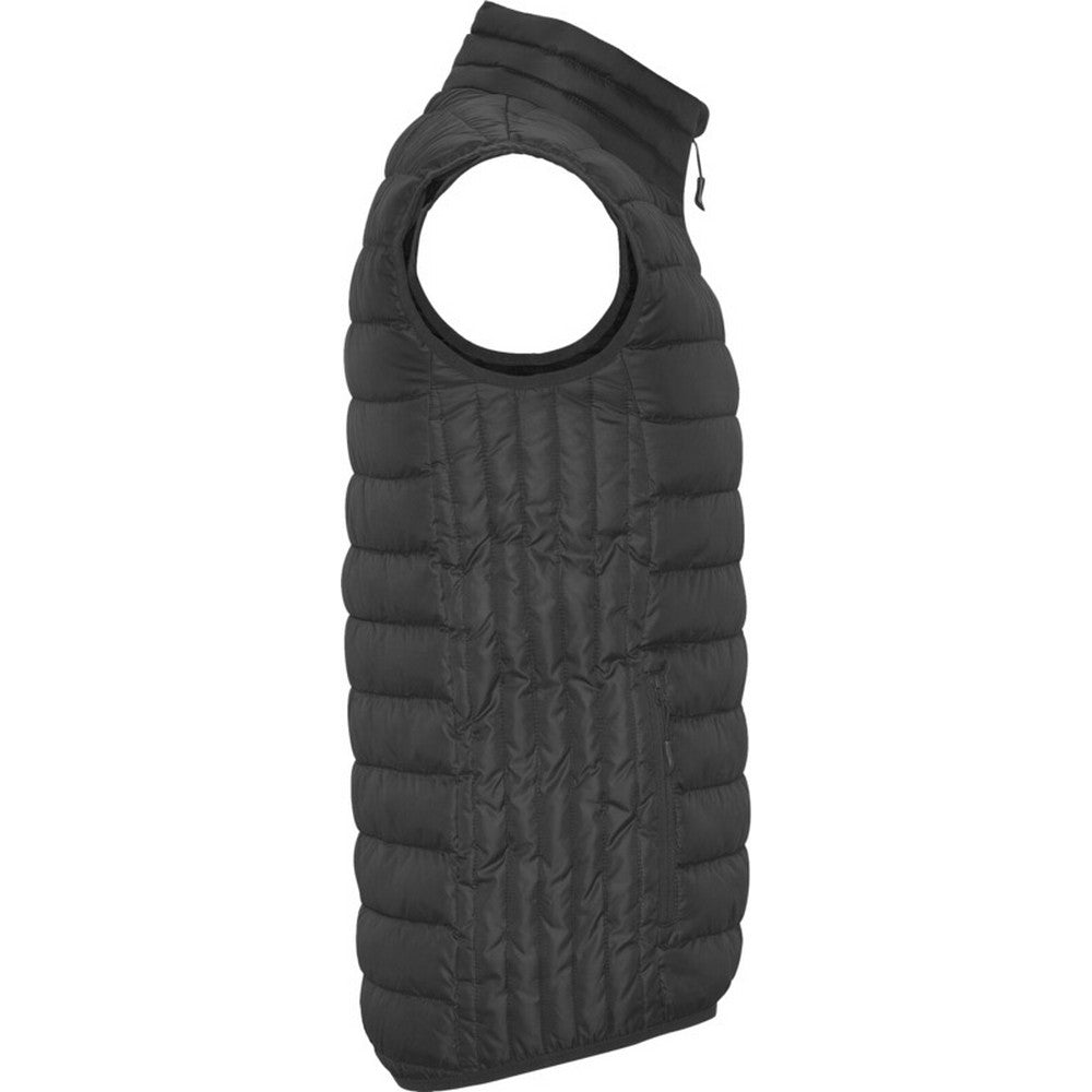 Black Heather - Side - Roly Mens Oslo Insulating Body Warmer