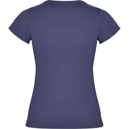 Blue Denim - Back - Roly Womens-Ladies Jamaica Short-Sleeved T-Shirt