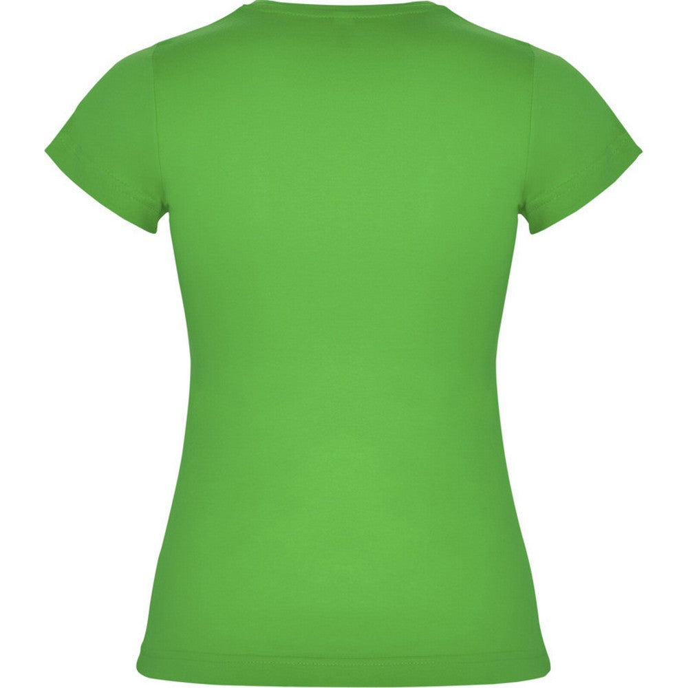Grass Green - Back - Roly Womens-Ladies Jamaica Short-Sleeved T-Shirt