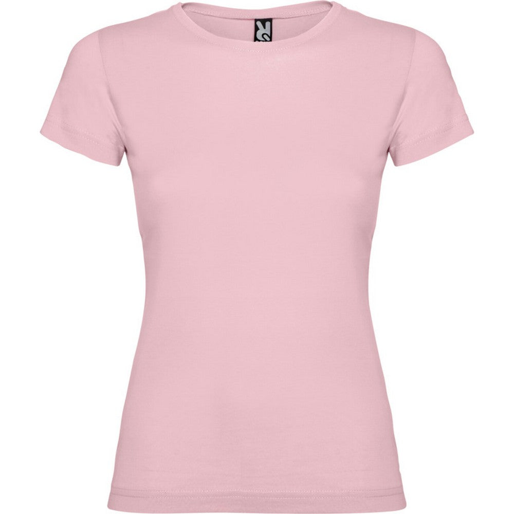 Light Pink - Front - Roly Womens-Ladies Jamaica Short-Sleeved T-Shirt