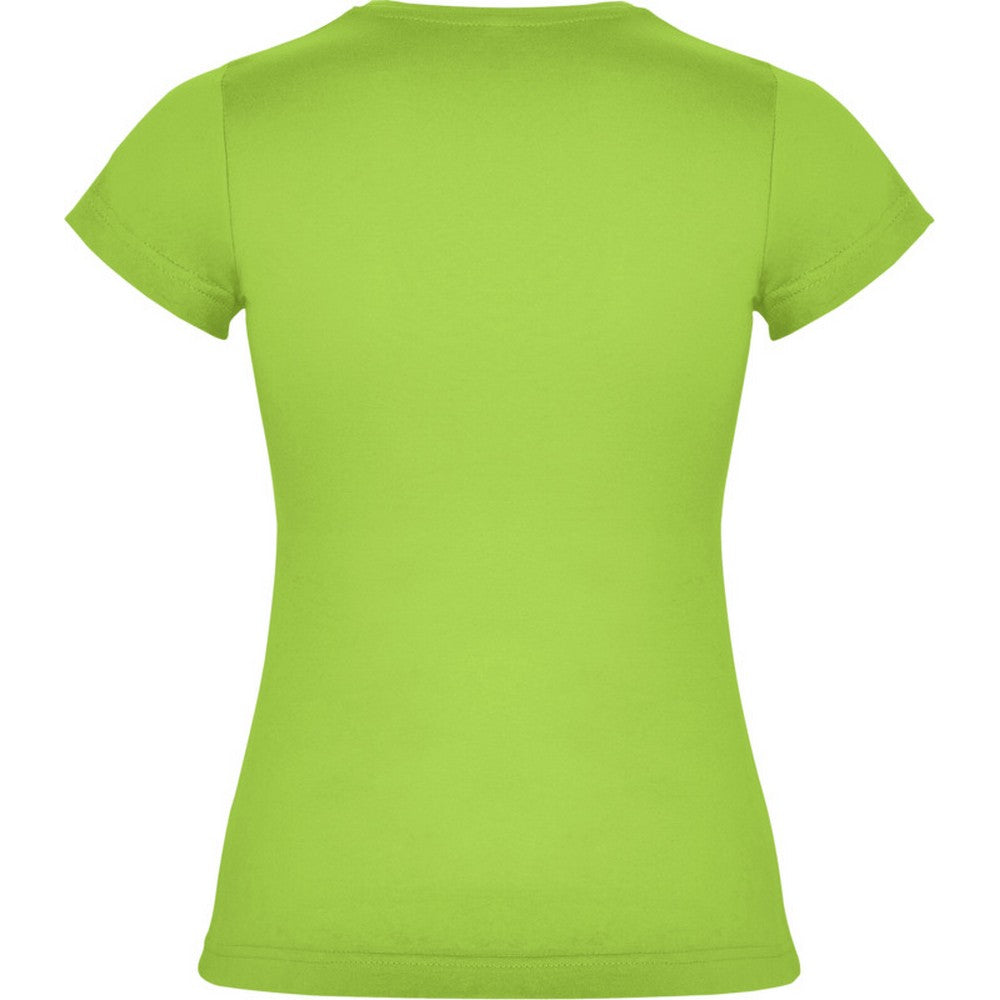 Oasis Green - Back - Roly Womens-Ladies Jamaica Short-Sleeved T-Shirt