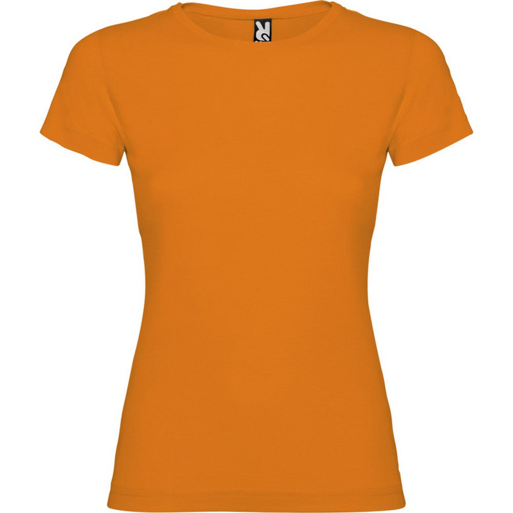 Orange - Front - Roly Womens-Ladies Jamaica Short-Sleeved T-Shirt