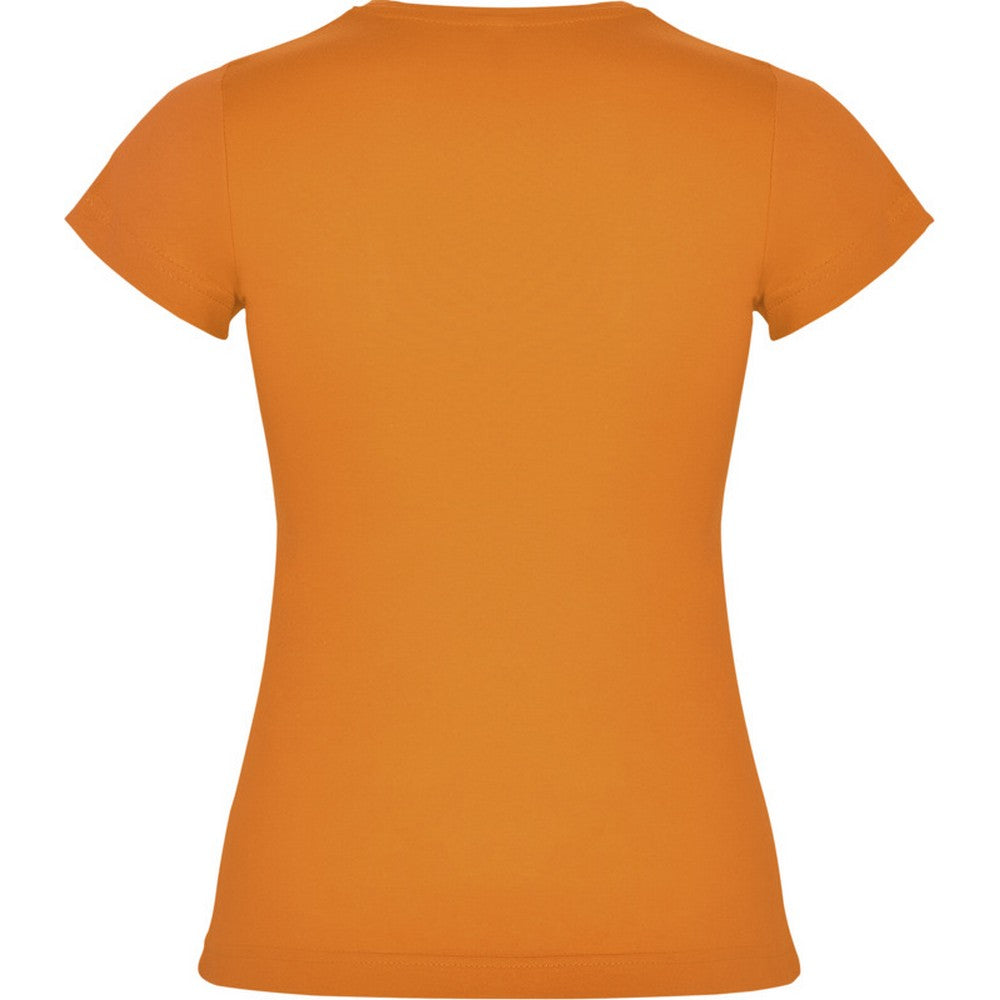 Orange - Back - Roly Womens-Ladies Jamaica Short-Sleeved T-Shirt