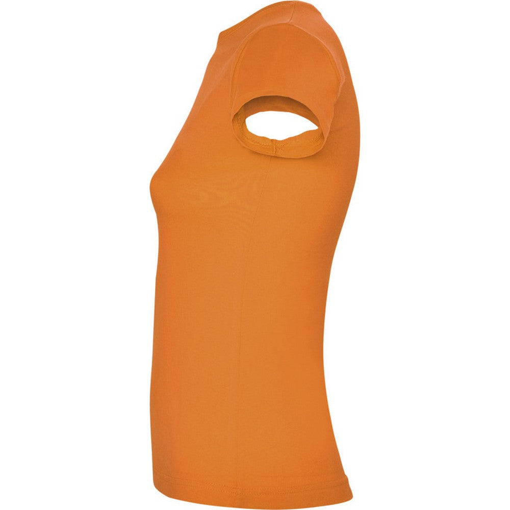 Orange - Lifestyle - Roly Womens-Ladies Jamaica Short-Sleeved T-Shirt