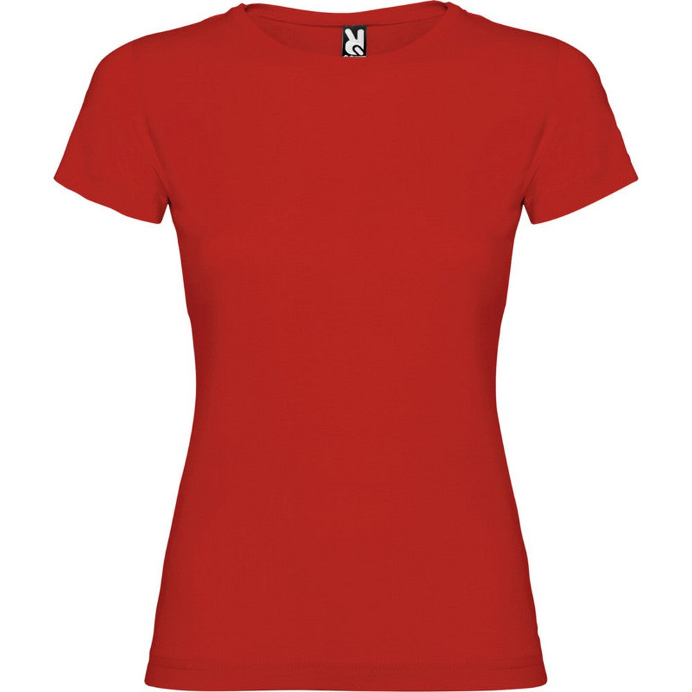 Red - Front - Roly Womens-Ladies Jamaica Short-Sleeved T-Shirt