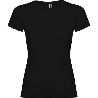 Solid Black - Front - Roly Womens-Ladies Jamaica Short-Sleeved T-Shirt