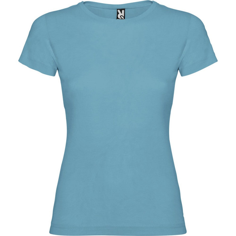 Turquoise - Front - Roly Womens-Ladies Jamaica Short-Sleeved T-Shirt