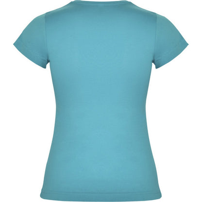 Turquoise - Back - Roly Womens-Ladies Jamaica Short-Sleeved T-Shirt