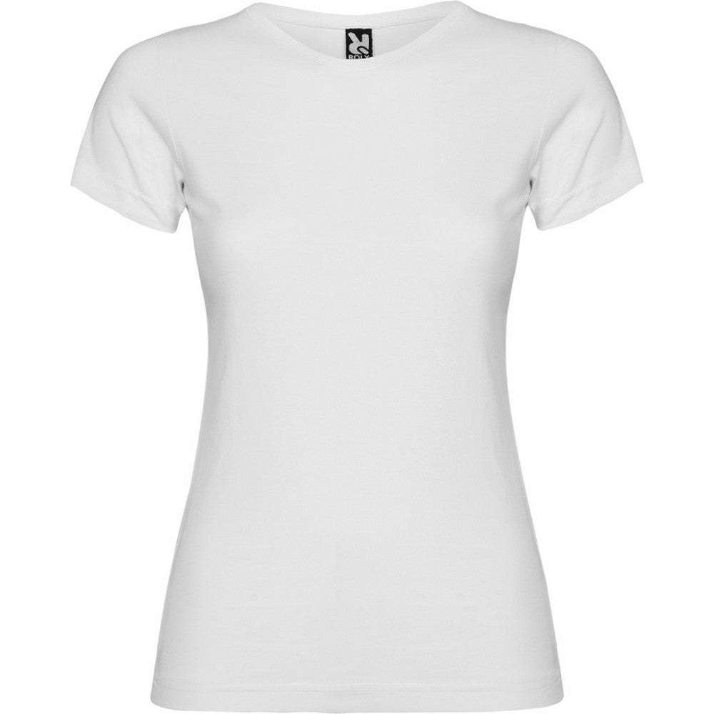 White - Front - Roly Womens-Ladies Jamaica Short-Sleeved T-Shirt