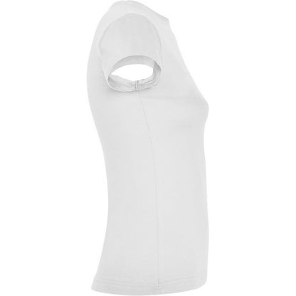 White - Side - Roly Womens-Ladies Jamaica Short-Sleeved T-Shirt