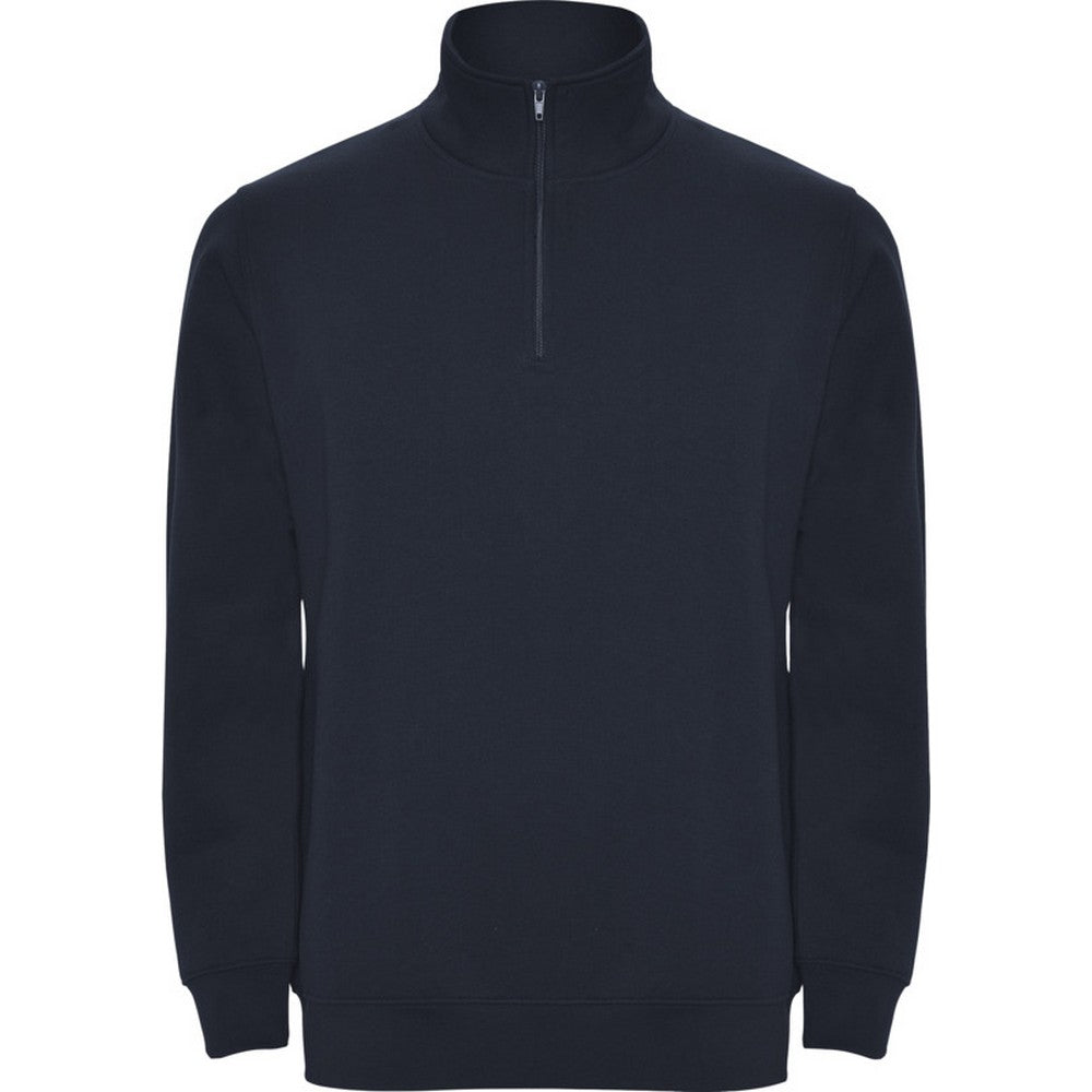 Navy Blue - Front - Roly Mens Aneto Quarter Zip Sweatshirt