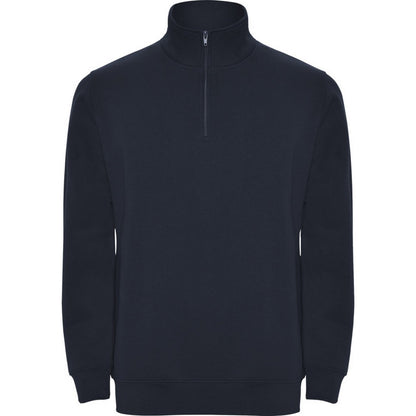 Navy Blue - Front - Roly Mens Aneto Quarter Zip Sweatshirt