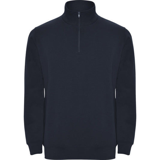 Navy Blue - Front - Roly Mens Aneto Quarter Zip Sweatshirt