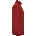 Red - Side - Roly Mens Aneto Quarter Zip Sweatshirt