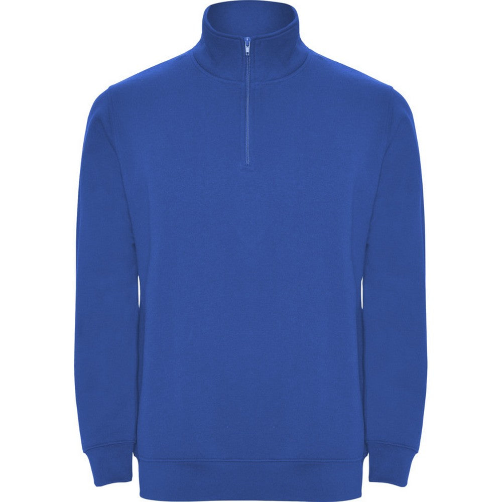 Royal Blue - Front - Roly Mens Aneto Quarter Zip Sweatshirt