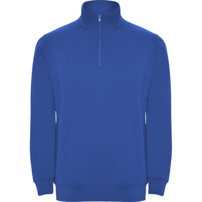 Royal Blue - Front - Roly Mens Aneto Quarter Zip Sweatshirt